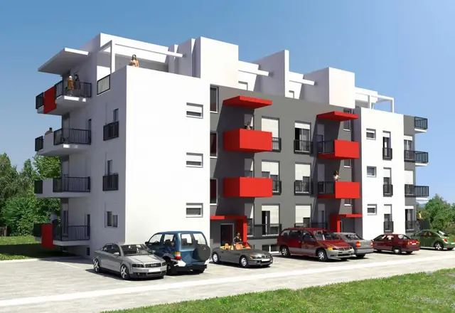 Stambeni objekti A1 i A2, XIV. Podbrežje 23, Zagreb