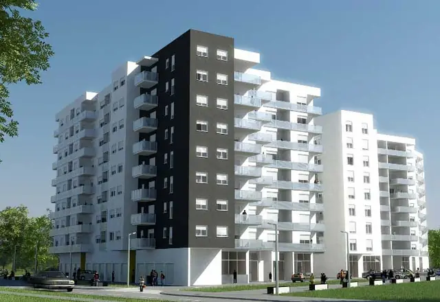 Stambeno-poslovni blok B3, Zagreb